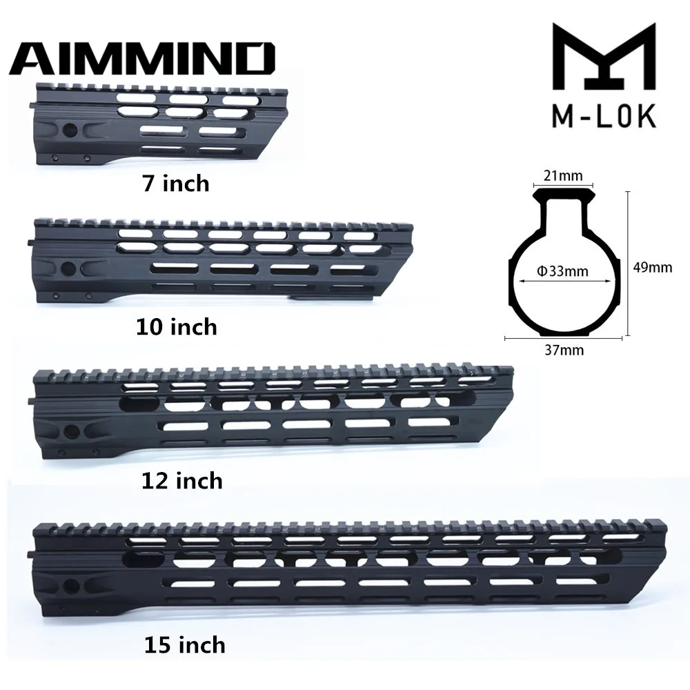 7 10 12 15 дюймов AEG M4 M16 AR15 свободный поплавок M-Lock Quad Rail Guard Пикатинни рельс со