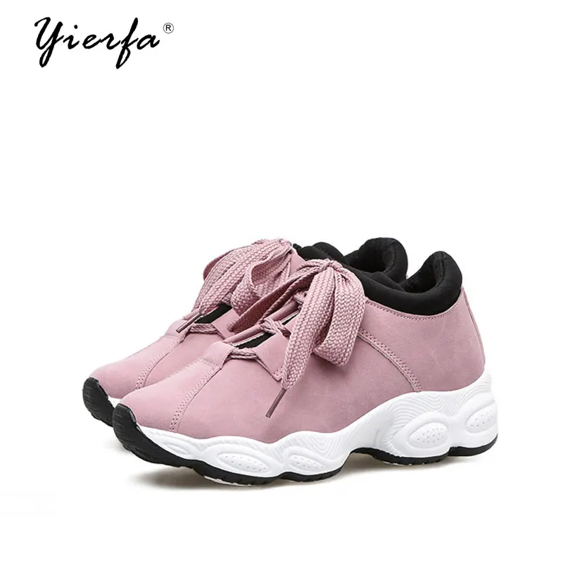 Women Sneakers New 2022 Spring Fashion  Leather Platform shoes Ladies Trainers Chaussure Femme Women Casual Shoes