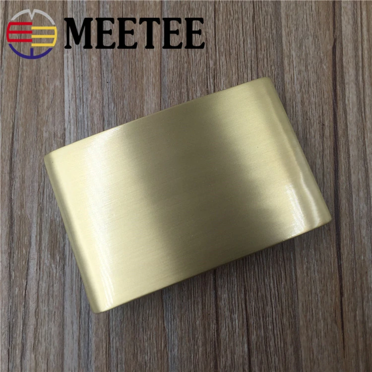 Meetee 40 мм ширина латунные пряжки пояса из чистой меди ремни головы для 38 39 мужской