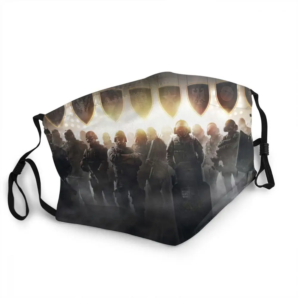 

Rainbow Six Siege Pattern masks, reusable masks, anti-fog and dust masks, protective masks with filters, respirator masks