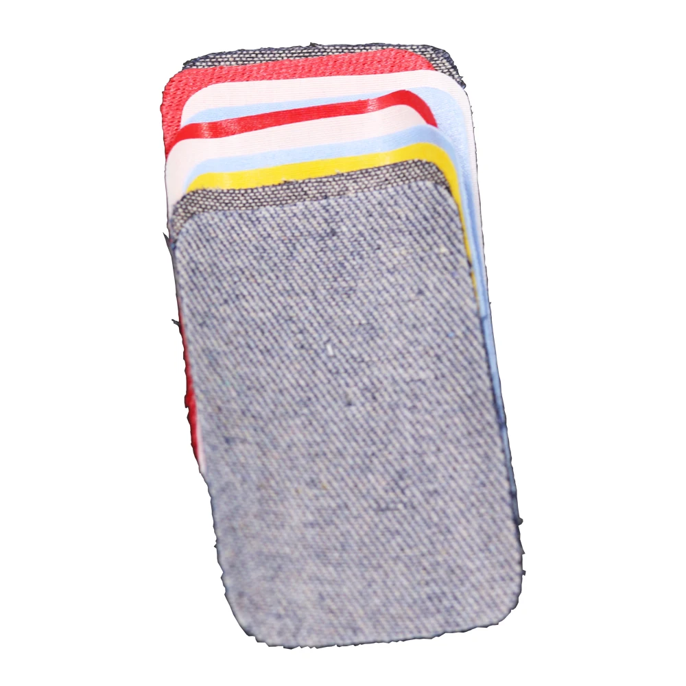 Заплатки для джинсов разных цветов 10 шт. утюгом одежды пришитые до колен локтей