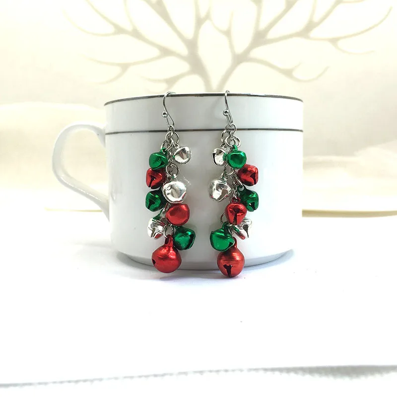 

OE Jewelry Christmas Gifts Color Bell Earrings Fashion Simple Colorful Earrings Party