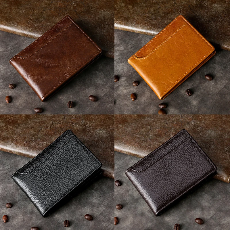 Ультратонкий держатель водительских прав из натуральной воловьей кожи чехлы для