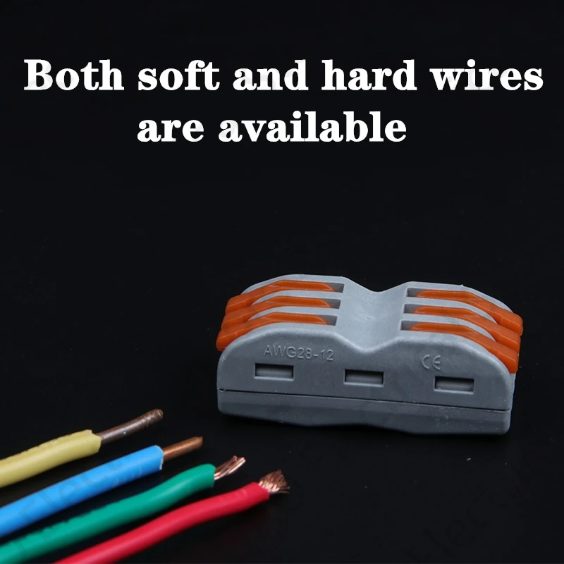 SPL 1/2/3 двойной головкой Мини Быстрый Соединитель проводов Универсальный проводка