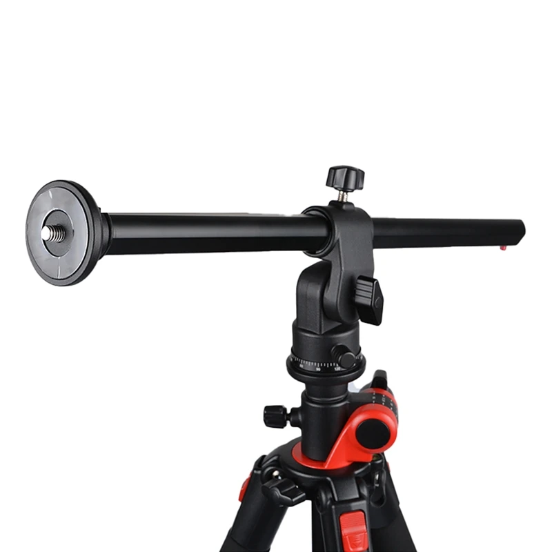 

360 Degree Rotatable Multi-Angle Aluminum Alloy Camera Tripod Center Column Extension Boom Arm with Locking System