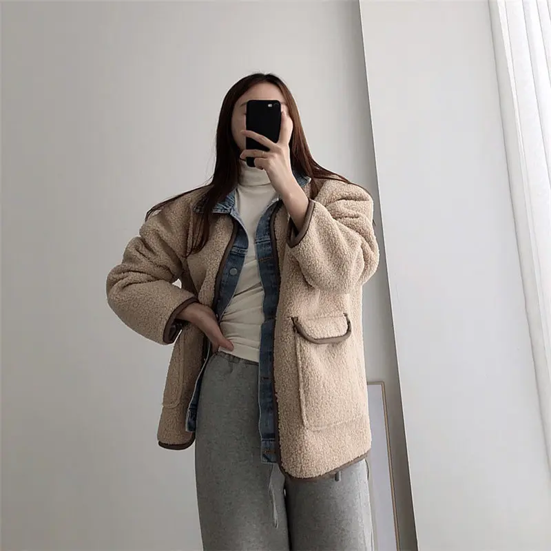 Джинсовый кардиган Alien Kitty в стиле ретро шикарный жакет из мягкой плотной овечьей