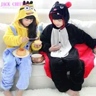 Пижама-комбинезон Детская фланелевая, в виде животных
