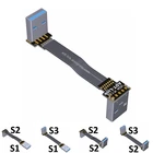 Удлинительный кабель USB 3,0, USB-кабель типа папа-папа, угловой сверхскоростной HDD-кабель для радиатора, жесткого диска, вебкамеры, пк