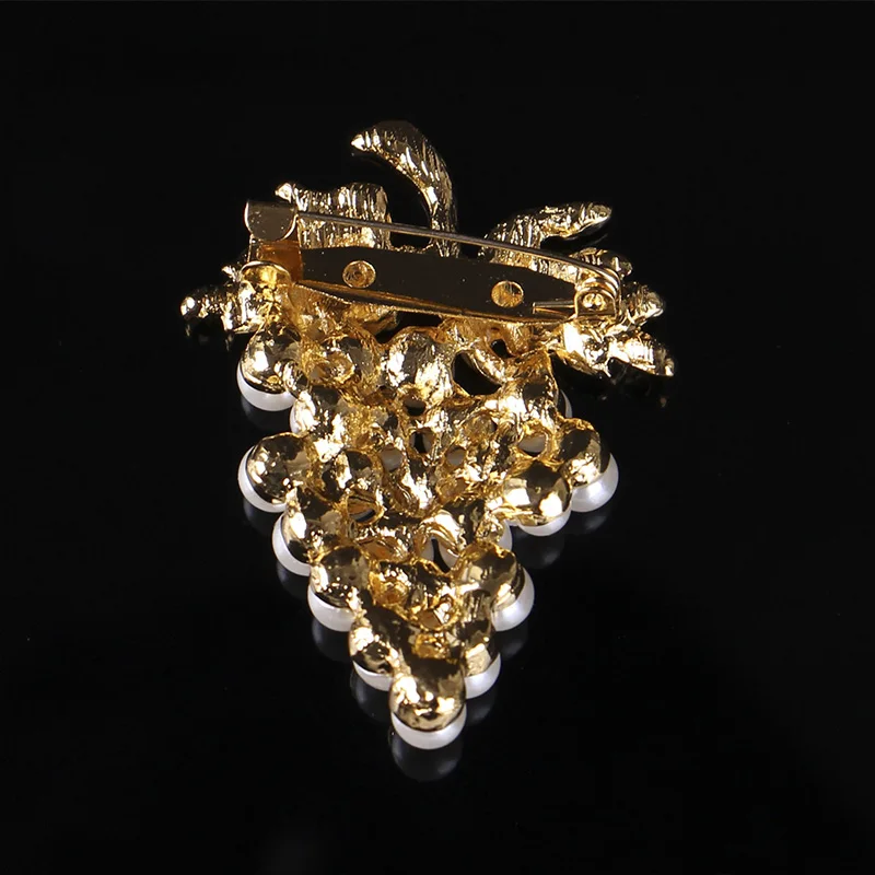 Гроздь винограда брошь для женщин Винодельня модные ювелирные изделия жемчуг