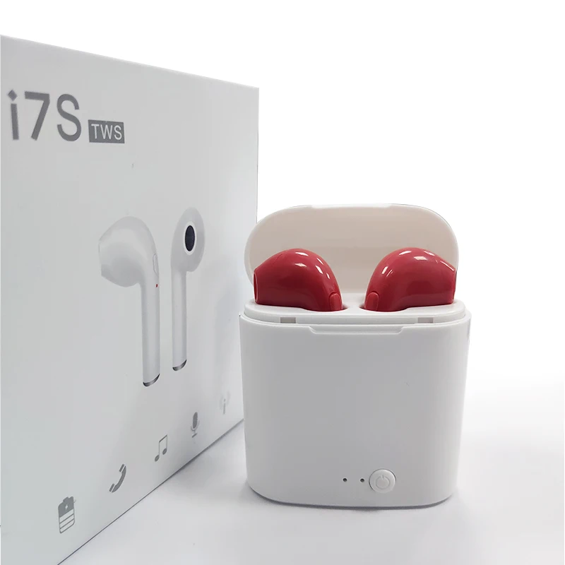 Mangoman i7s Tws Wireless Headphones Bluetooth Earphones Air Earbuds Handsfree in ear Headset wireless bluetooth headphones i7s - Цвет: I7SRD