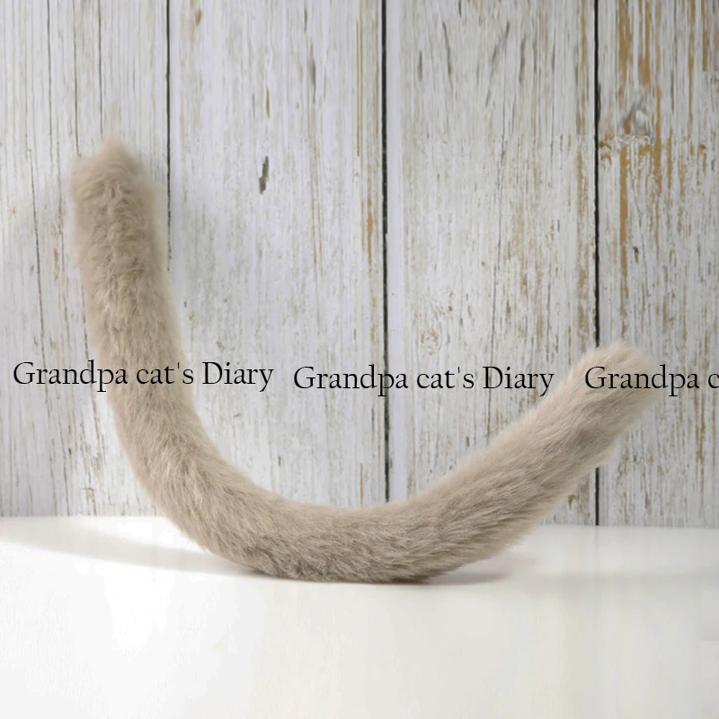 Новинка ручная работа кошачий хвост аниме косплей реквизит плюш размер розовый