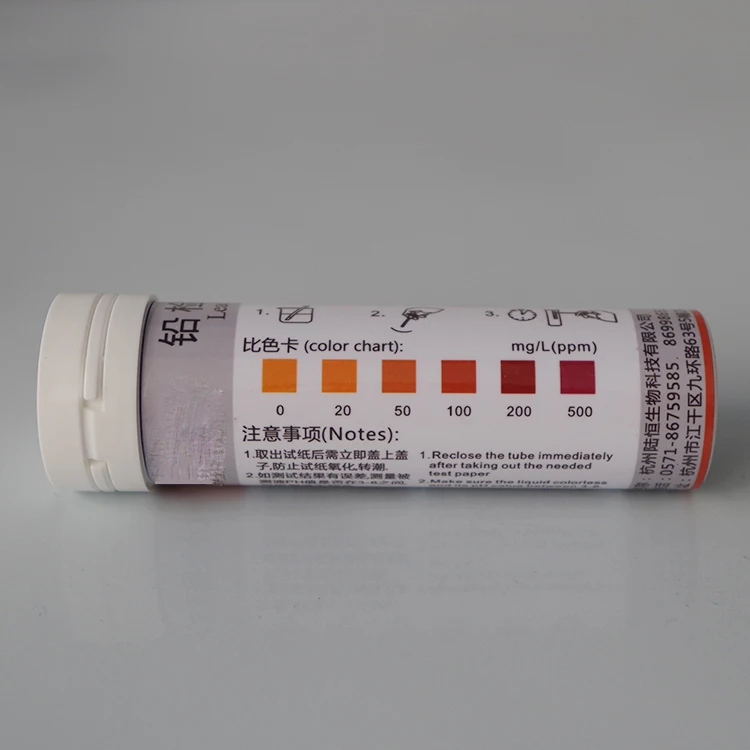 Набор для быстрого анализа концентрации Pb в тестовой полосе 0 500 свинцово ионного