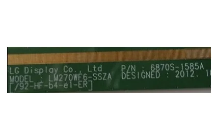 

Оригинальная отделочная пластина LM270WF6-SSZA 6870S-1585A