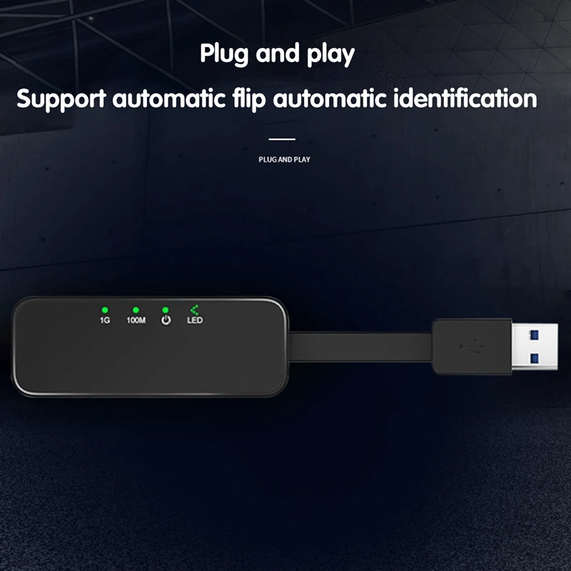 

USB to Network Cable Interface Converter 1000Musb to RJ45 Gigabit 100M Ethernet Wired Network Card Free Drive