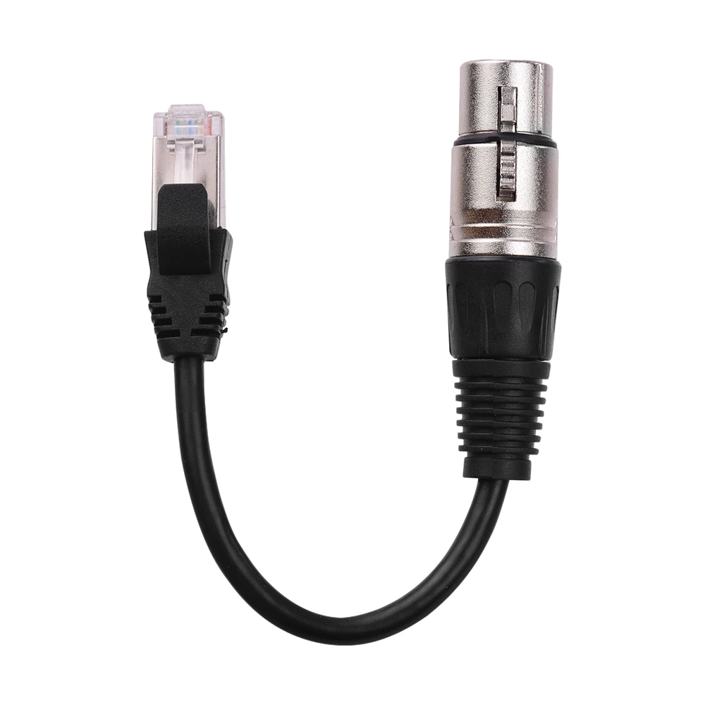RJ45 мужской сетевой разъем для 3-Pin Mini XLR Женский удлинитель DMX512 кабель сценический
