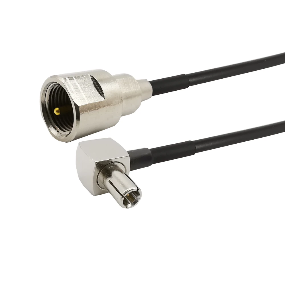 Прямоугольный 90 градусов TS9 штекер к FME Штекерный антенный соединитель RG174