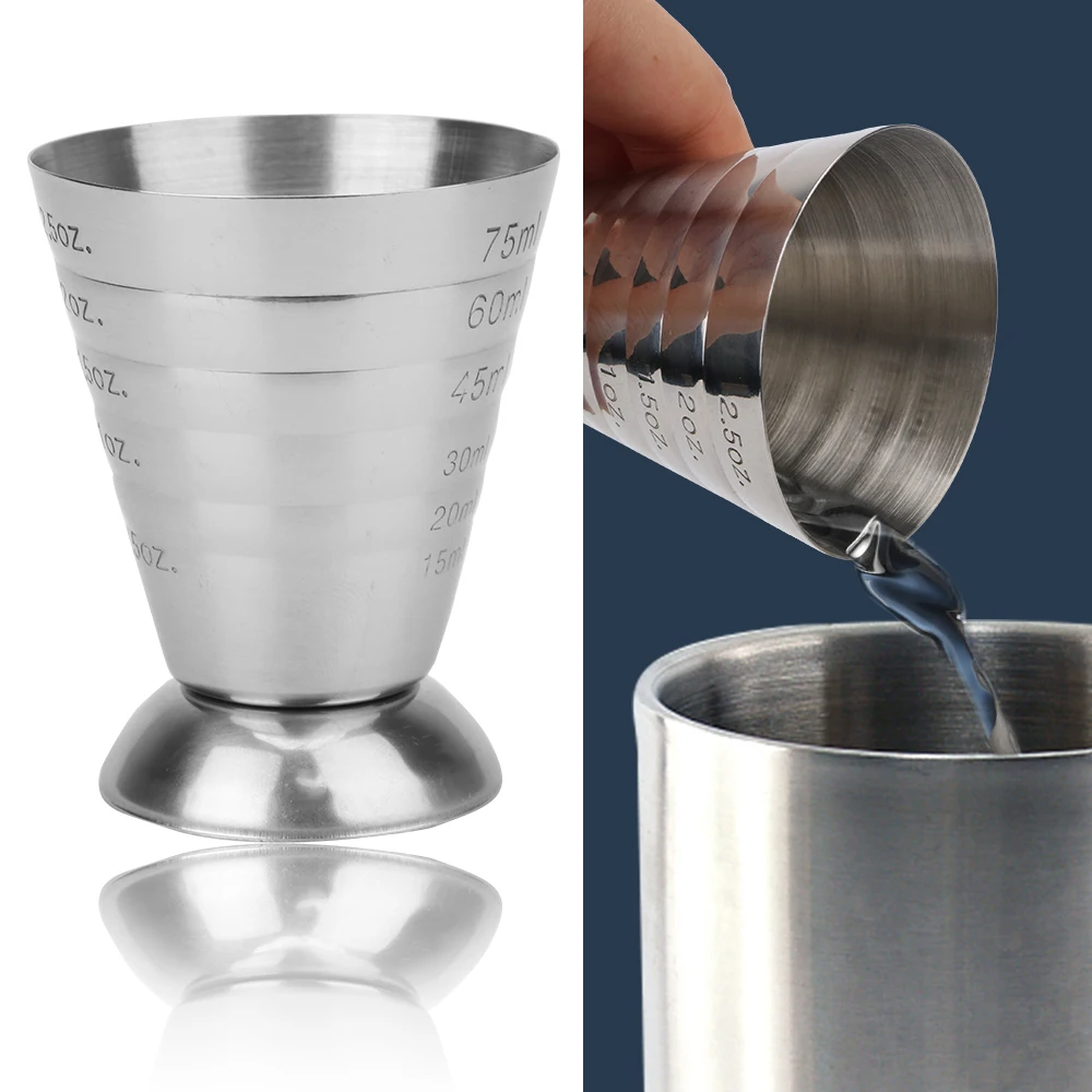 Инструменты для приготовления коктейлей мерная чашка 75 мл бар смешанных напиток