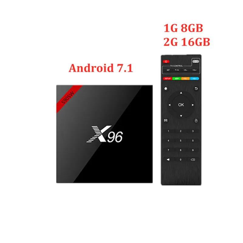 Новинка X96W приставка android 9. 0 2G16GB Amlogic S905W четырехъядерный HD2.0 4K 7 1 ГГц WiFi медиаплеер