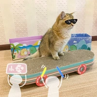 pet cat scratching board skateboard model toy scratch resistance and bite resistance creative pet home entertainment products