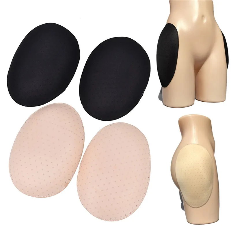 2PCS Self-adhesive Reusable Padded Specialty Beautify Hip Butt Breathable Sponge Hip Pads Hip Buttock