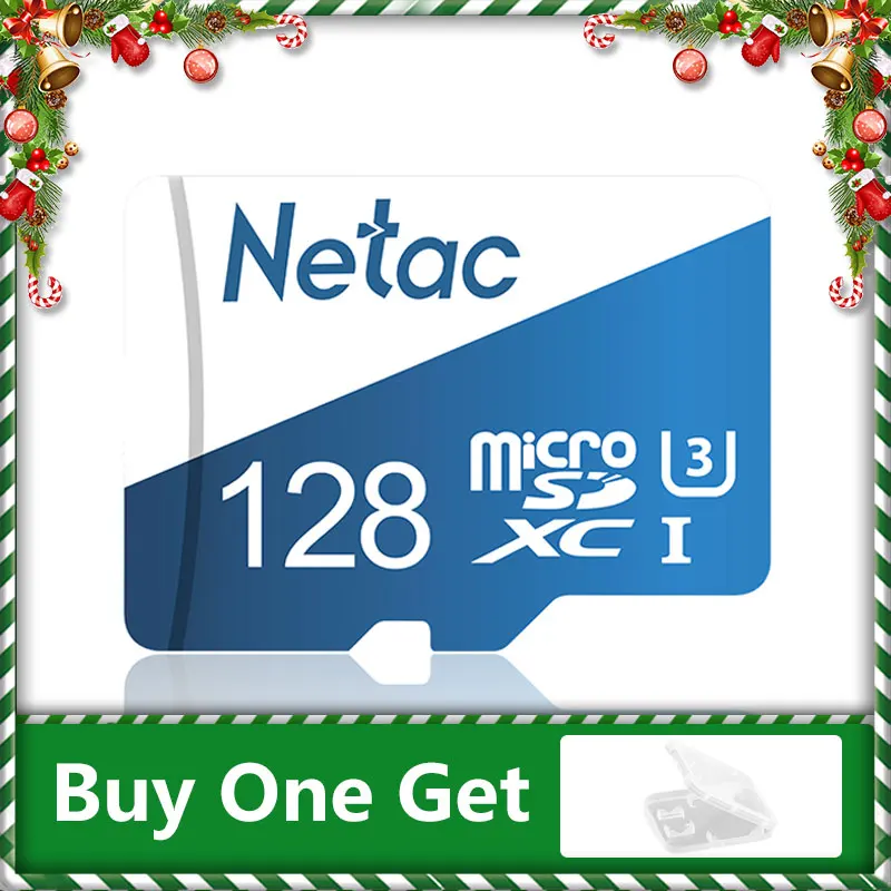 Netac Micro SD карта 32 ГБ 64 128 256 UHS 1 слот для карт памяти 16 GB видео в формате 4 K U3 V30 Flash SDCard