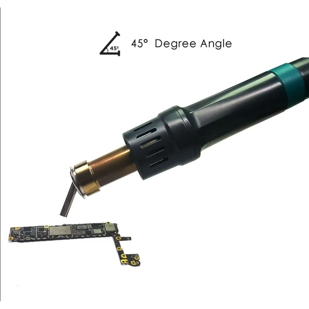 

5pcs 45 Degree Bent Curved Heat Nozzles For QUICK 861DW Hot Air Rework Station 3/4/5/7/8/10mm Curved Hot Nozzle
