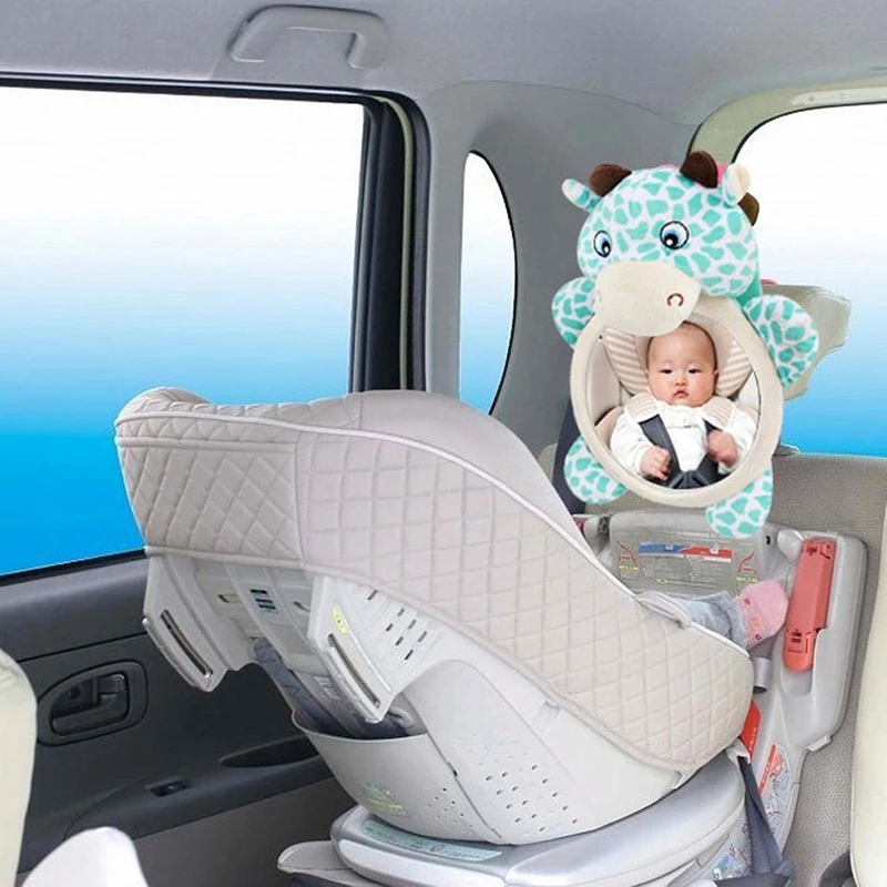 

Детское автомобильное зеркало Мультфильм заднем сиденье автомобиля зеркало заднего вида с подставка-держатель для ребенка детская одежда ...