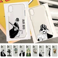 kisuke urahara bleach anime phone case for iphone 13 11 12 pro xs max 8 7 6 6s plus x 5s se 2020 xr case