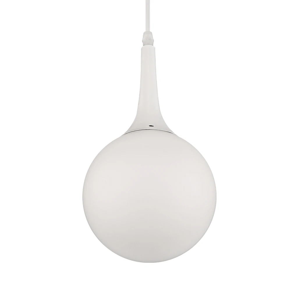 Лофт современный простой подвесной светильник светодиодный E27 молочно белый