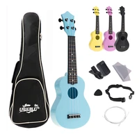 4 strings 21 inch soprano acoustic ukulele colorful uke hawaii guitar guitarra musica instrument for kids and music beginner