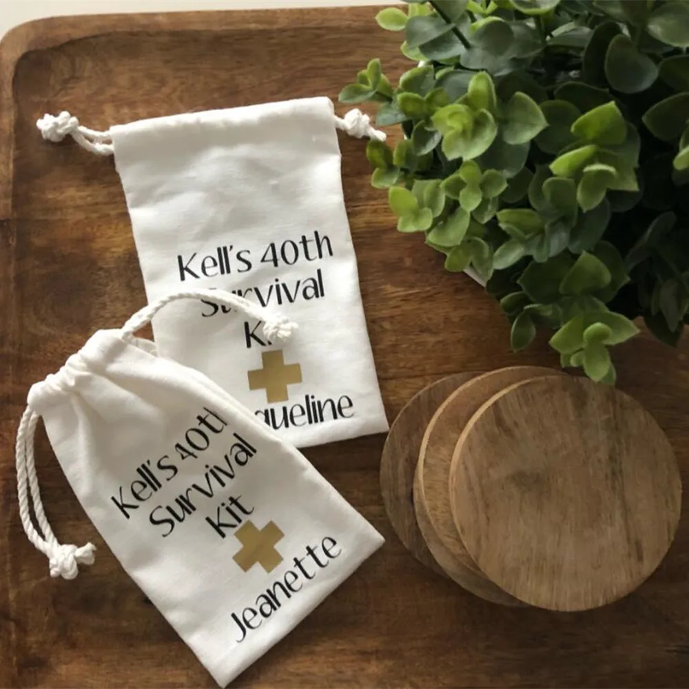 Персонализированный набор для выживания на свадьбу куры сумочки сувениров