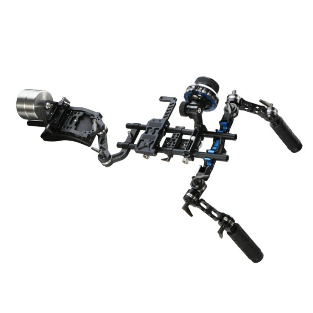 

TILTA 15mm HDSLR Follow Focus Rig System Offset Shoulder Rig w/ 2kg Counter Weight Front handgrip for Canon DSLR HDV