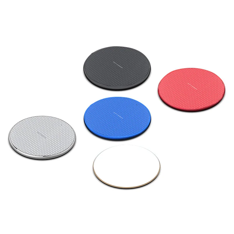 

1PC Qi Wireless Charger 5W/10W Phone Charger Wireless Fast Charging aluminum alloy Material Dock Charger For Samsung Apple