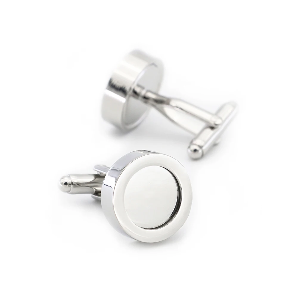 Бесплатная доставка мужские модные запонки DIY дизайн рамки для фото серебро цвет