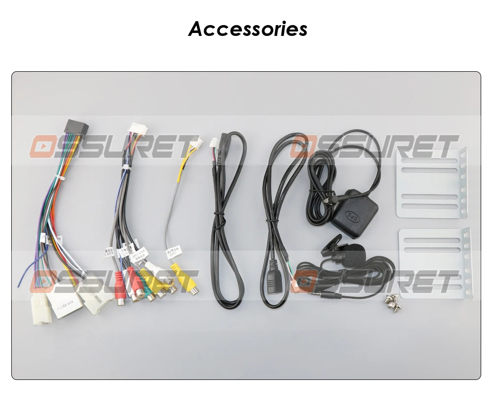 Польша Россия 7 &quot2 Din сенсорный экран универсальный обоих концах для подключения