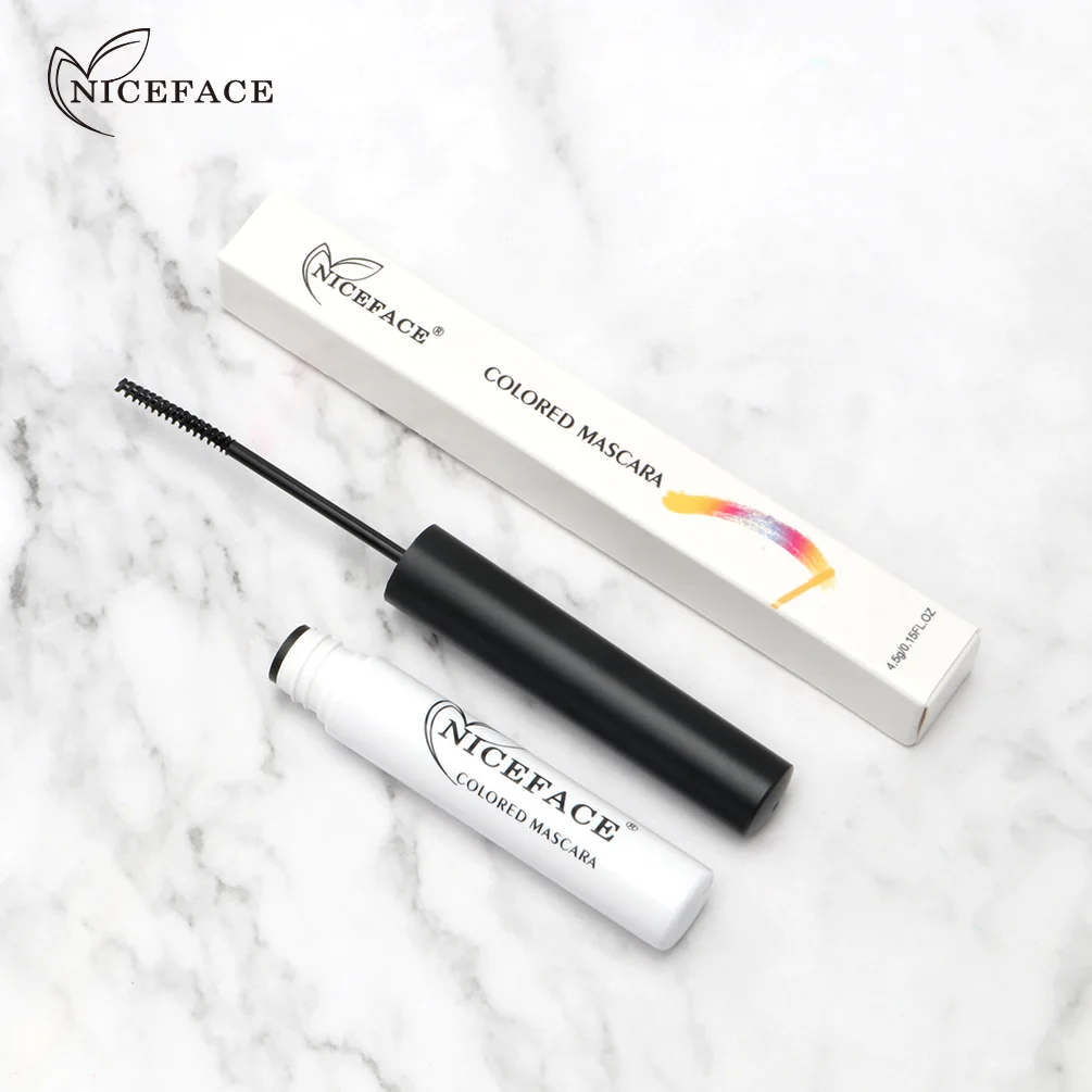 Professional Makeup 7 Color Mascara Waterproof Fast Dry Eyelashes Curling Lengthening Eye Lashes Blue Purple |