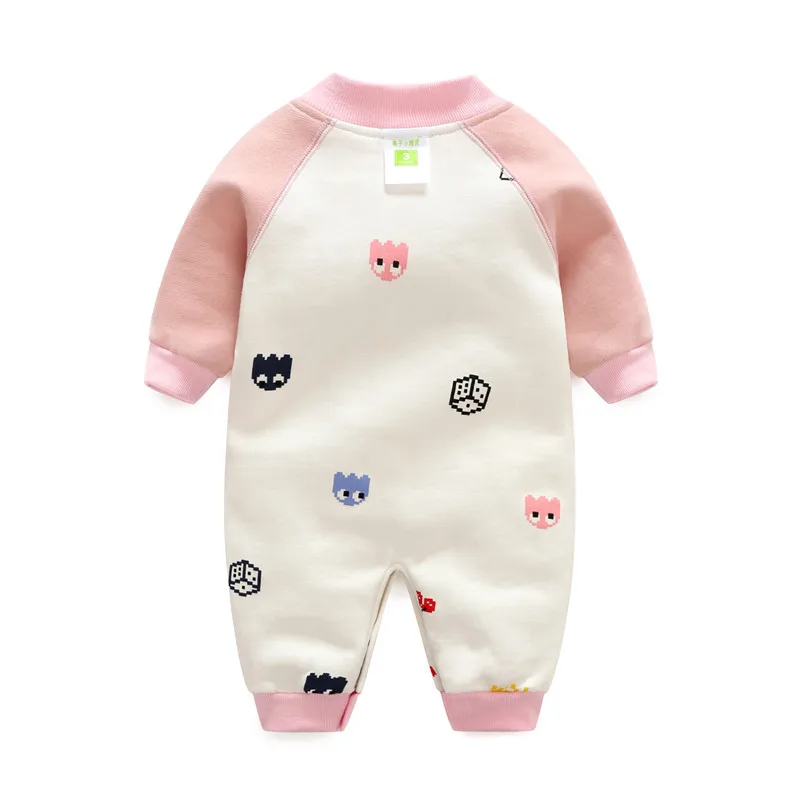 Хлопковый комбинезон для новорожденных 0-12 месяцев с длинным рукавом | Детская