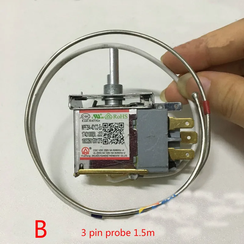 1pc 2 /3pin refrigerator thermostat for freezer display cabinet cooler refrigeration accessories control | Обустройство дома