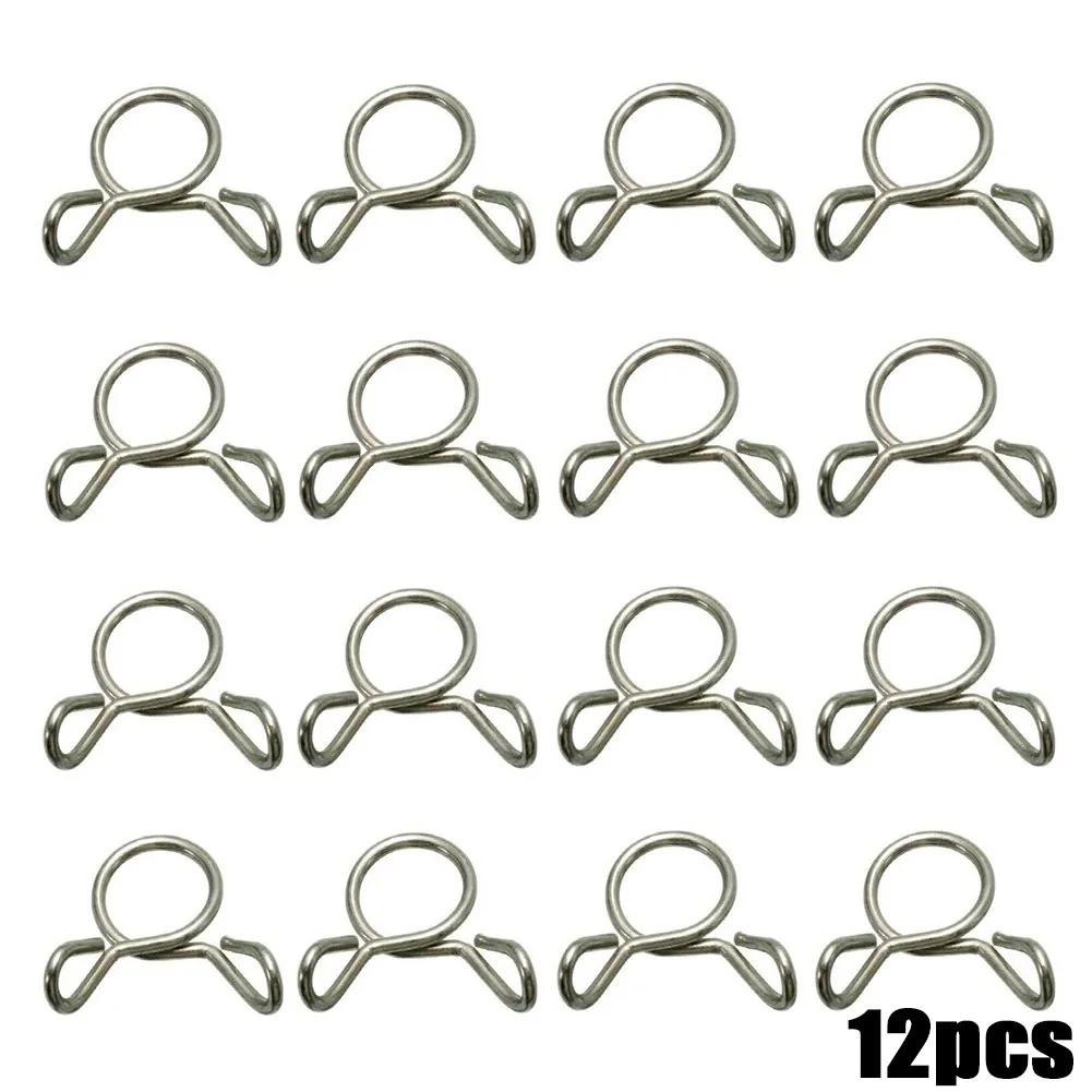

- 8mm Fuel Line Clips 12PCS Accessories FOR Honda CB100N Oil Pipes Parts