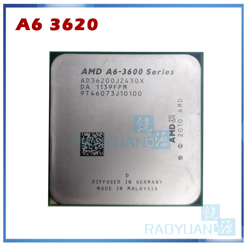 AMD A-Seriers A6 3600 A6 3620  2.2GHz 4M 65W Quad-Core CPU Processor AD3620OJZ43GX Socket FM1/ 905pin sell a6 3650 a8 3800