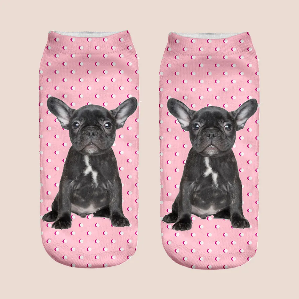 3D Printed Dog Socks Women Unisize Meias Casual Harajuku Funny Socks Skarpetki Unisex Woman Socks Multiple Colorful Socks