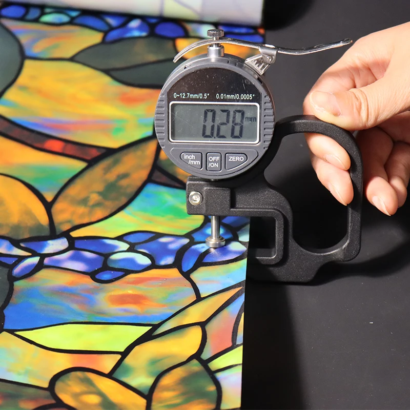 Витражная пленка виноградные цветы растения лоза статическое Приклеивание без