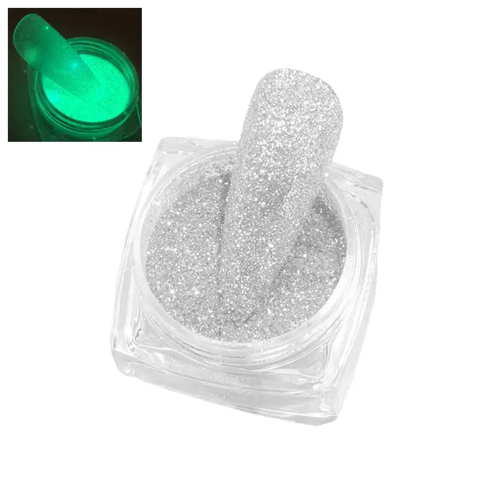 DIY яркий Нейл арт светится в темноте песка гель для ногтей удаления пыли