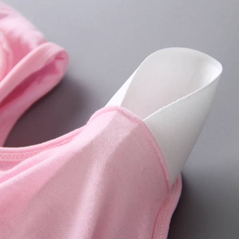 Натуральный хлопок Девичья спортивный бюстгальтер для девочек нижнее белье с