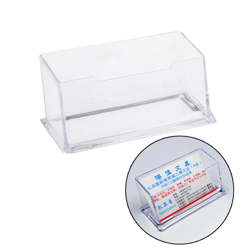 

Plastic Business Card Holder Display Counter Desktop Gift Card Stand Clear