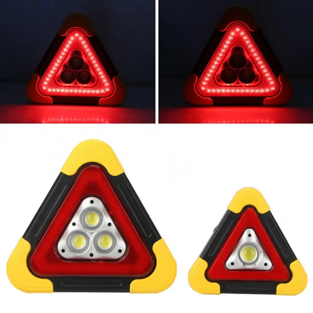 

Multi-function Solar Rechargeable Car LED Triangle Warning Light Auto Work Lamp