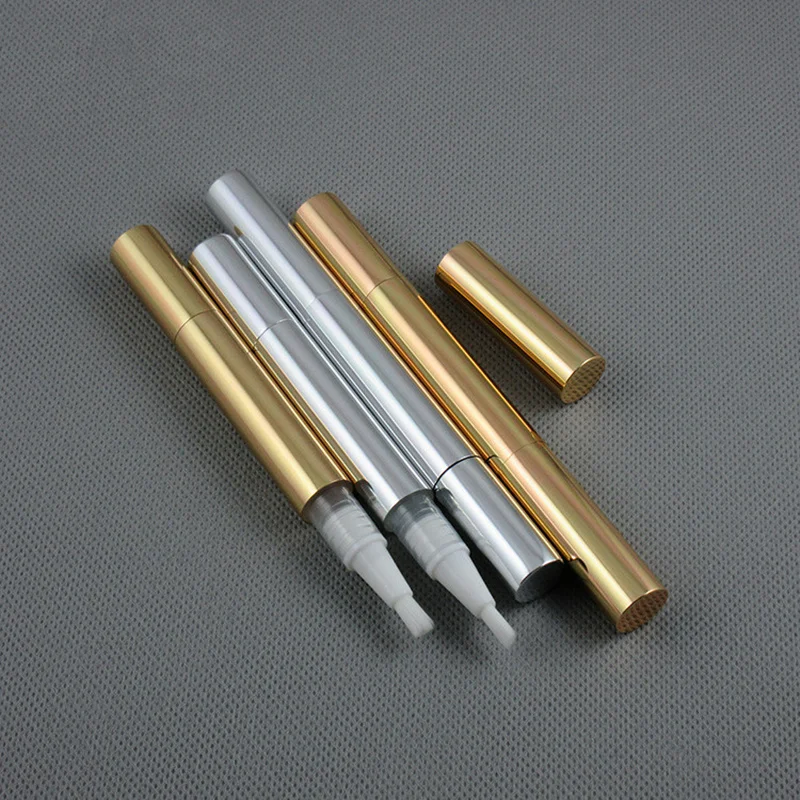 

100pcs 3ml Twist Pens Empty Nail Oil Pen With Brush Tip Cosmetic Lip Gloss Tube Container Applicators Refillable Travel