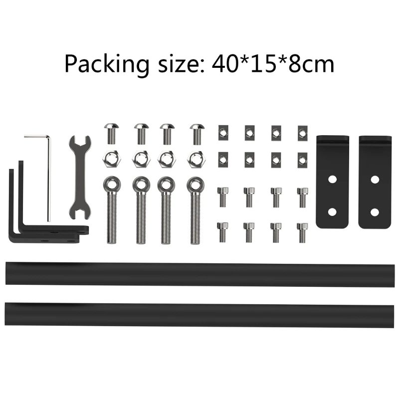 

Support Rod Set 3D Printer Parts and Accessories Compatible with Ender-3/Ender3S Creality 3D Printers Aluminum Alloy T21B