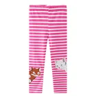 Леггинсы для девочек, хлопковые, с вышивкой