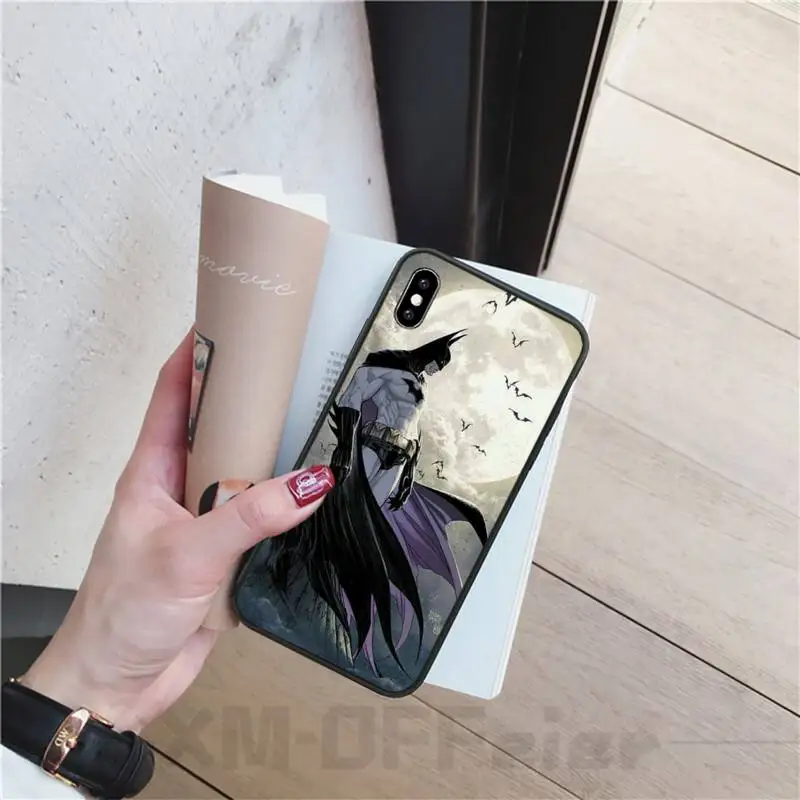 LJHYDFCNB The Bat Man Bling Cute Phone Case For iphone6 6s plus 7 8 X XR XS MAX 11 Pro Max Cover | Мобильные телефоны и